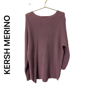 Kersh 55% Merino Wool Blend Women Sweater Large
